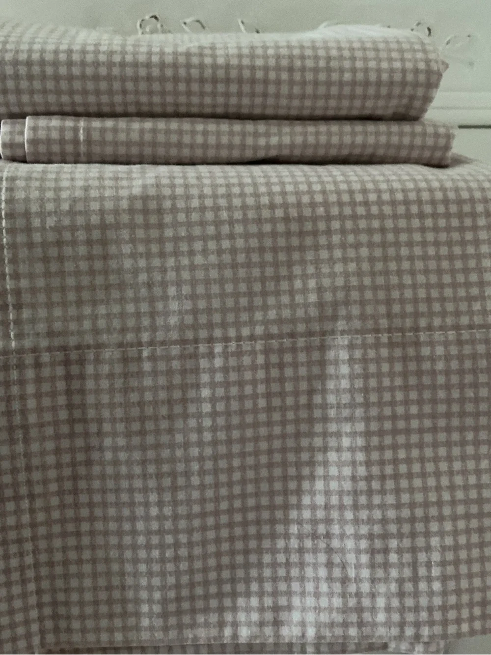 Vintage Wamsutta Gingham Bedsheet